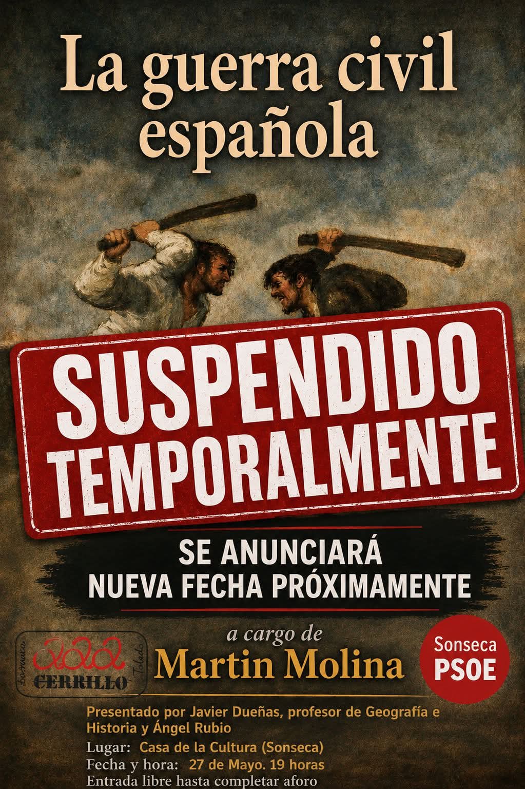 Imagen de la noticia: Aplazamiento
