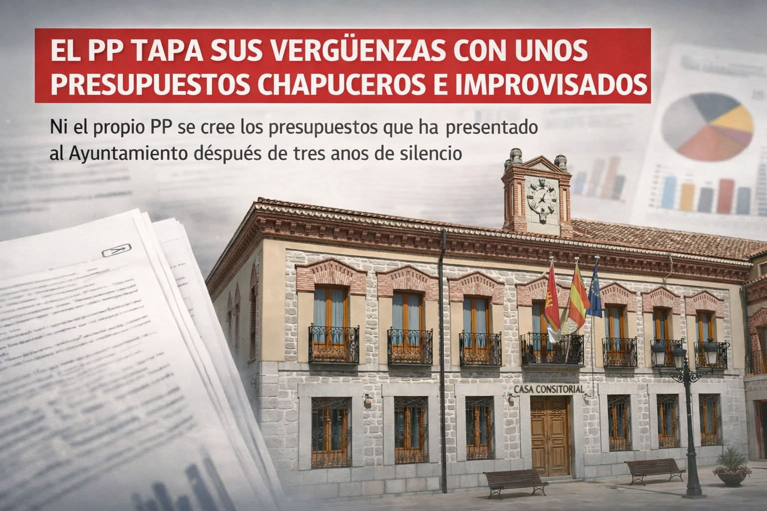 Imagen de la noticia: El PP tapa sus. Vergüenzas con unos presupuestos chapuceros e improvisados